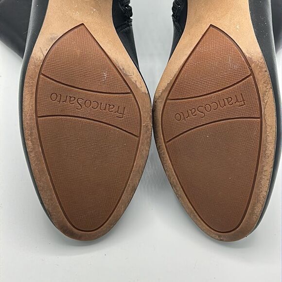 Franco Sarto Boots Size 6.5 Olympia Ankle Black Leather - Picture 11 of 11